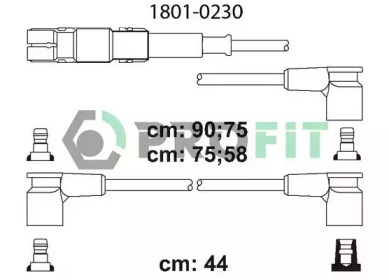 Комплект кабелів високовольтних 1801-0230 PROFIT