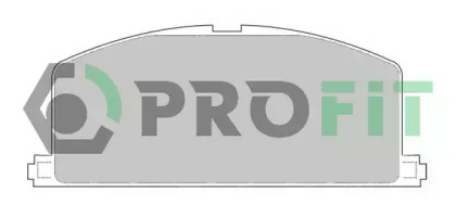 Комплект тормозных колодок, дисковый тормоз 5000-0308 PROFIT - фото №1