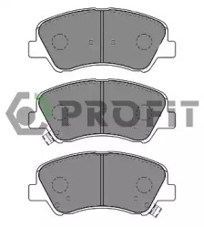 Комплект тормозных колодок, дисковый тормоз 5000-0625 PROFIT - фото №1