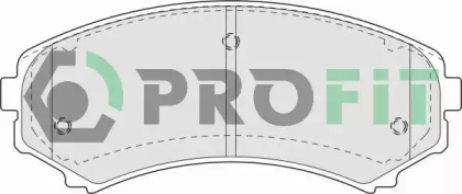 Комплект тормозных колодок, дисковый тормоз 5000-1603 PROFIT - фото №1