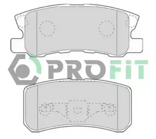 Комплект тормозных колодок, дисковый тормоз 5000-1604 PROFIT - фото №1