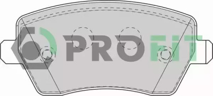 Комплект тормозных колодок, дисковый тормоз 5000-1617 PROFIT - фото №1