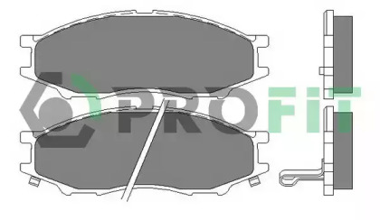 Комплект тормозных колодок, дисковый тормоз 5000-2024 PROFIT