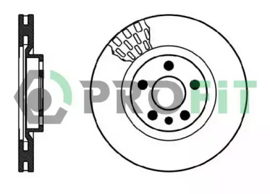 Тормозной диск 5010-0760 PROFIT - фото №1