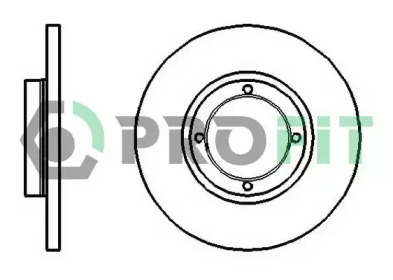 Тормозной диск 5010-1076 PROFIT - фото №1