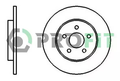Тормозной диск 5010-1126 PROFIT - фото №1