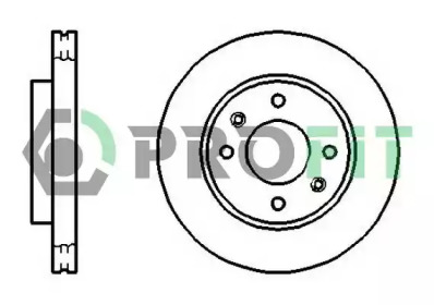 Тормозной диск 5010-1270 PROFIT - фото №1