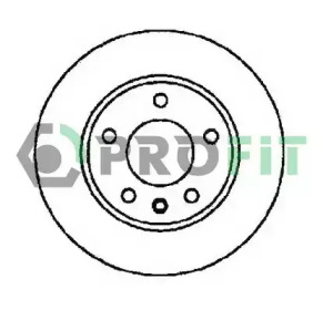 Тормозной диск 5010-1311 PROFIT - фото №1