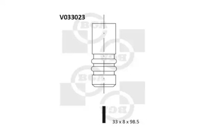 Клапан двигуна V033023 BGA