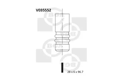 Выпускной клапан V035552 BGA - фото №1