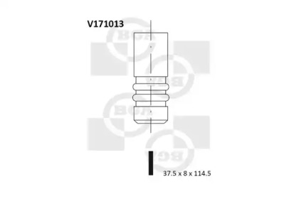 Впускной клапан V171013 BGA - фото №1