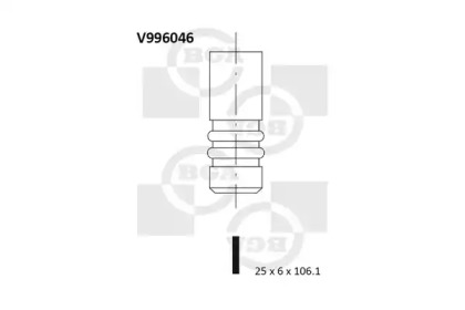Выпускной клапан V996046 BGA - фото №1