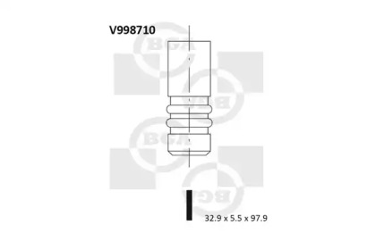 Впускной клапан V998710 BGA - фото №1