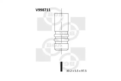 Выпускной клапан V998711 BGA - фото №1