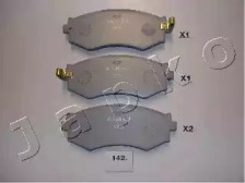Комплект тормозных колодок, дисковый тормоз 50142 JAPKO