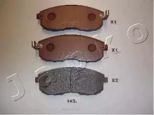 Комплект тормозных колодок, дисковый тормоз 50143 JAPKO - фото №1