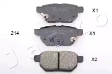 Комплект тормозных колодок, дисковый тормоз 51214 JAPKO - фото №1