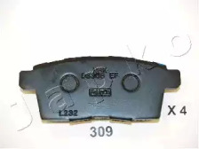 Комплект тормозных колодок, дисковый тормоз 51309 JAPKO