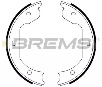 Комплект тормозных колодок, стояночная тормозная система GF0081 BREMSI - фото №1