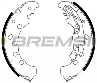 Комплект тормозных колодок GF0140 BREMSI - фото №1