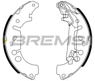 Комплект тормозных колодок GF0146 BREMSI