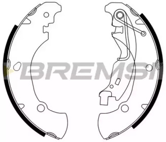 Комплект тормозных колодок GF0152 BREMSI - фото №1