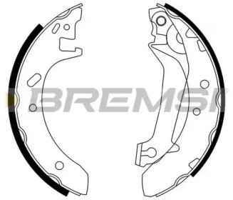 Комплект тормозных колодок GF0229 BREMSI - фото №1