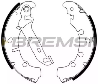 Комплект тормозных колодок GF0243 BREMSI - фото №1