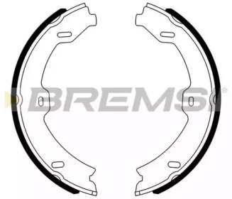 Комплект тормозных колодок, стояночная тормозная система GF0318 BREMSI - фото №1