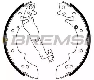 Комплект тормозных колодок GF0419 BREMSI - фото №1