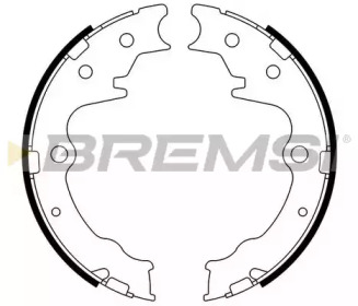 Комплект тормозных колодок GF0802 BREMSI - фото №1