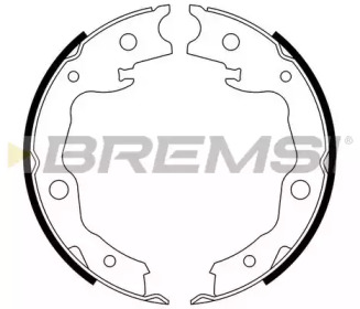 Комплект тормозных колодок GF0876 BREMSI - фото №1