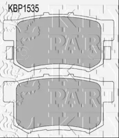 Комплект тормозных колодок, дисковый тормоз KBP1535 KEY PARTS - фото №1