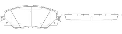 Комплект тормозных колодок, дисковый тормоз FP1211 FIT - фото №1