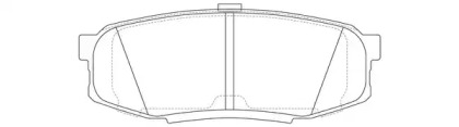 Комплект тормозных колодок, дисковый тормоз FP1304 FIT - фото №1