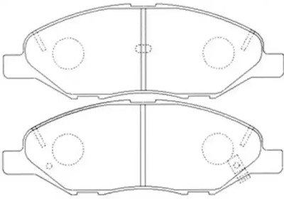 Комплект тормозных колодок, дисковый тормоз FP1345 FIT - фото №1