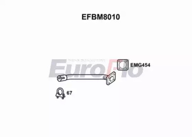 Труба выхлопного газа EFBM8010 EuroFlo - фото №1