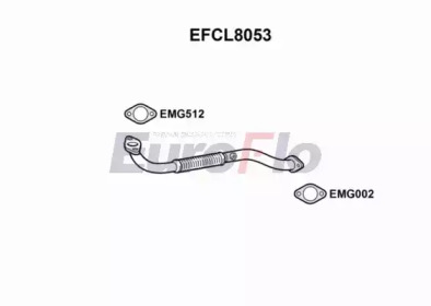 Труба выхлопного газа EFCL8053 EuroFlo - фото №1