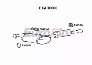 Глушитель выхлопных газов конечный EXAR6000 EuroFlo - фото №1