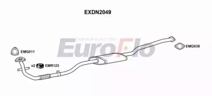 Труба выхлопного газа EXDN2049 EuroFlo - фото №1