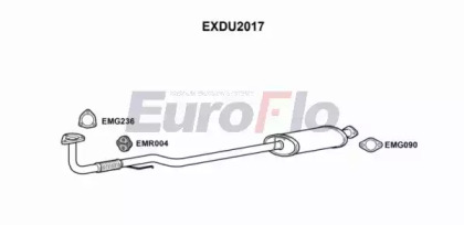 Труба выхлопного газа EXDU2017 EuroFlo - фото №1