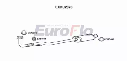 Труба выхлопного газа EXDU2020 EuroFlo - фото №1