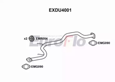 Труба выхлопного газа EXDU4001 EuroFlo - фото №1