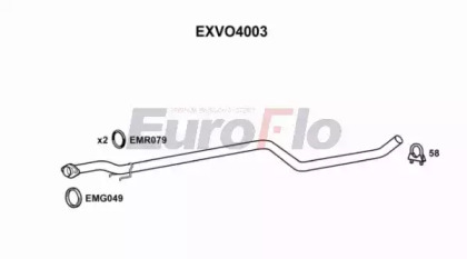 Труба выхлопного газа EXVO4003 EuroFlo - фото №1
