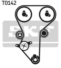 Роликовый модуль натяжителя ремня (ролик, ремень) VKMA 03214 SKF
