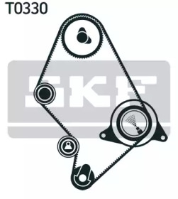 Комплект грм (ремень + ролик) VKMA 91124 SKF