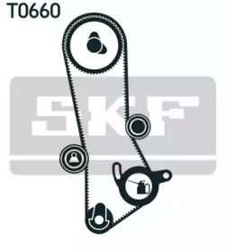 Комплект грм (ремень + ролик) VKMA91400 SKF