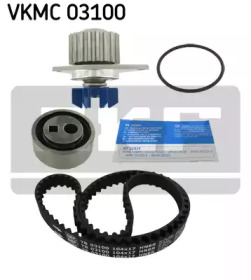 Водяной насос + комплект зубчатого ремня VKMC 03100 SKF - фото №2