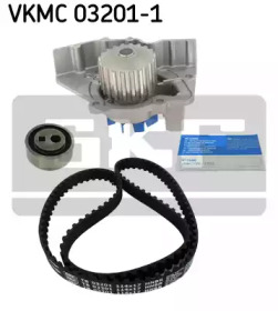Водяной насос + комплект зубчатого ремня VKMC 03201-1 SKF - фото №2