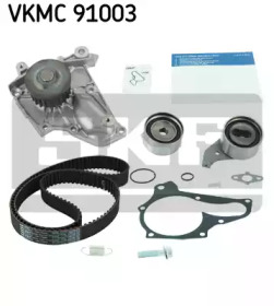 Водяной насос + комплект зубчатого ремня VKMC 91003 SKF - фото №2